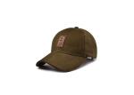 Soft Brown Vintage Mens Baseball Hats , Grey Washed Waxed Cotton Baseball Hat