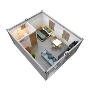Wholesale 20FT 40ft Granny Flat Container House Hotel Frame Kit Container Prefab Homes AirBnb Motel from china suppliers