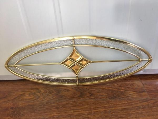 colorful window glass 22"*36 " Oxygenation resistance, brass, Modern style,