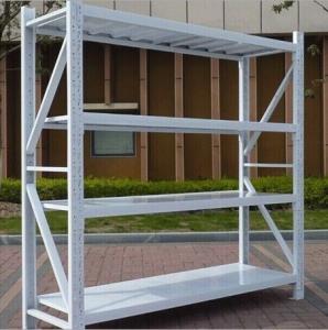 Wholesale Adjustable White Supermarket Gondola Shelving Wire Metal Shelves 300Kgs from china suppliers