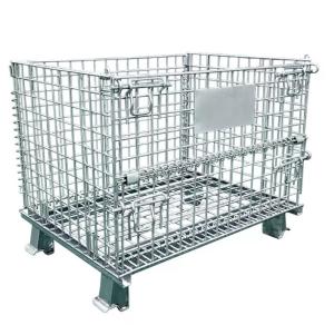 Wholesale Dia 5.0mm-5.8mm Wire Mesh Container Warehousing Steel Storage Cages from china suppliers