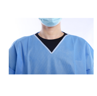 CE FDA Knit Cuffs Disposable Lab Coats GB15979-2002