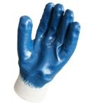 Knit Cuff Nitrile Coated Gloves Non Slip Cotton Jersey Work Safety Gloves