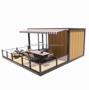 Wholesale Shop 20ft Mobile Restaurant and Bar 10ft 20ft Shipping Wooden Container Kitchen Galvanized Steel Bending 180g Steel frame from china suppliers
