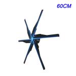 60CM Slim 3D Fan Hologram 3D Holographic Projection For Art Galleries