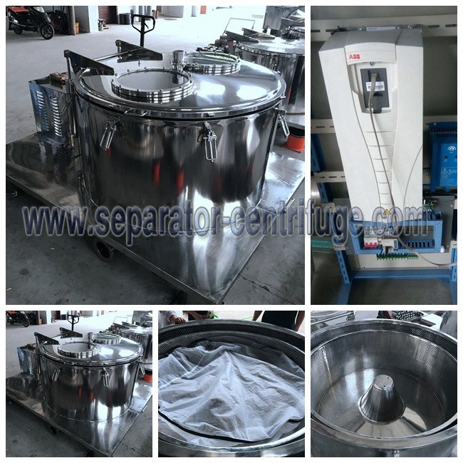 Ethanol Soaking Oil Extraction Machine , Basket Type Centrifuge For CBD