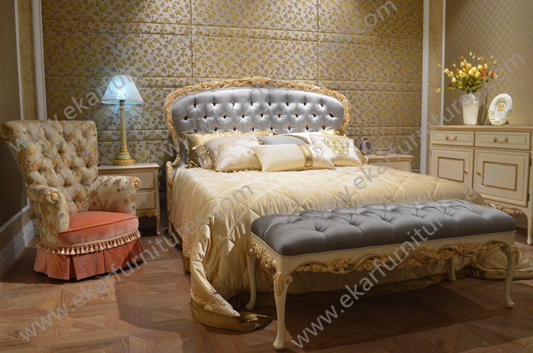 New Arrival Hand Carved French Style Master Room King Bed FB-133