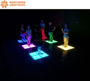 Wholesale Northern Lights Activate Game Led Floor 30x30cm Interactive Light Active 300+ Game from china suppliers