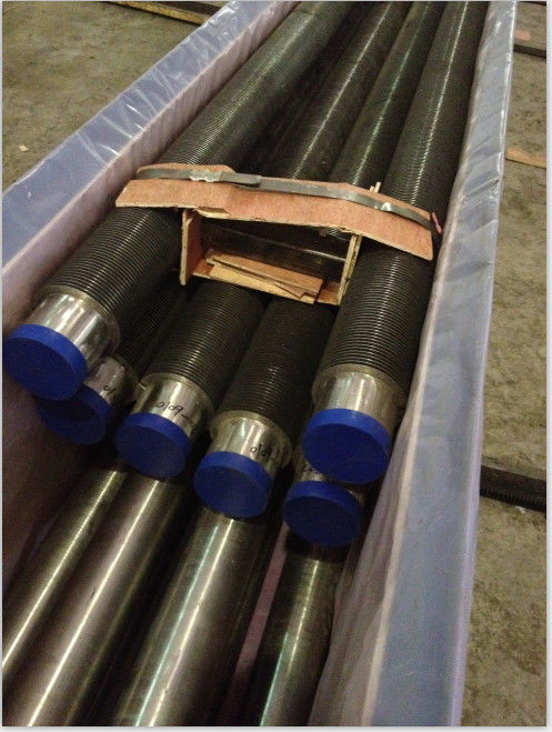 Welded Continuous Serrated Extruded Finned Tube , Boilers Economizer Fin Tube