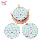 Kitchen Cutting Blank Tempered Glass Coaster in 5mm Thickness and Fruit Design