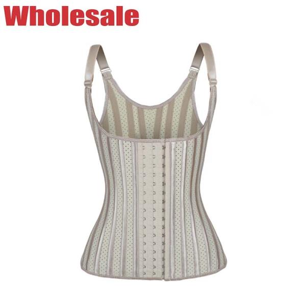 Nude 29 Steel Bones Waist Trainer Vest Hollow Breathable Waist Trainer Vest
