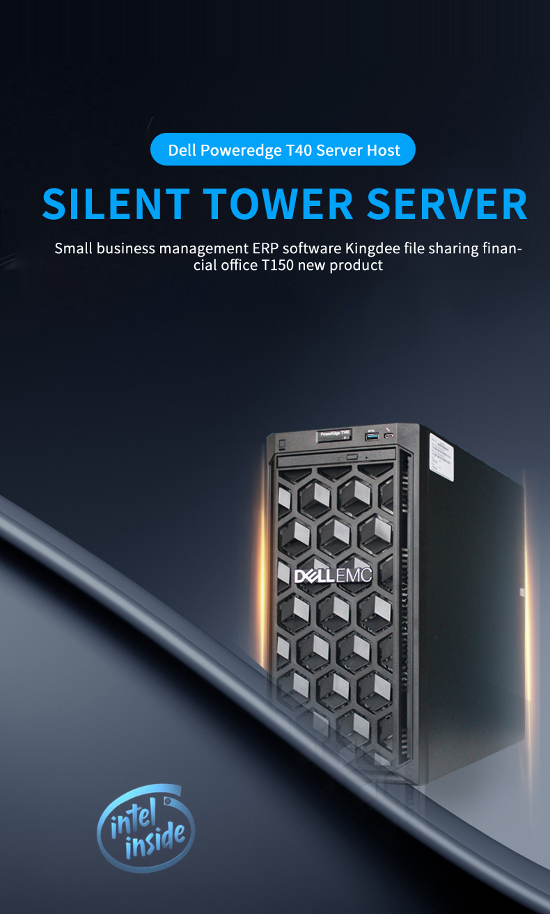 PowerEdge T40 Server 3-Bay Xeon G5400/16GB ECC/1TB SATA /DVD RW network server rack server