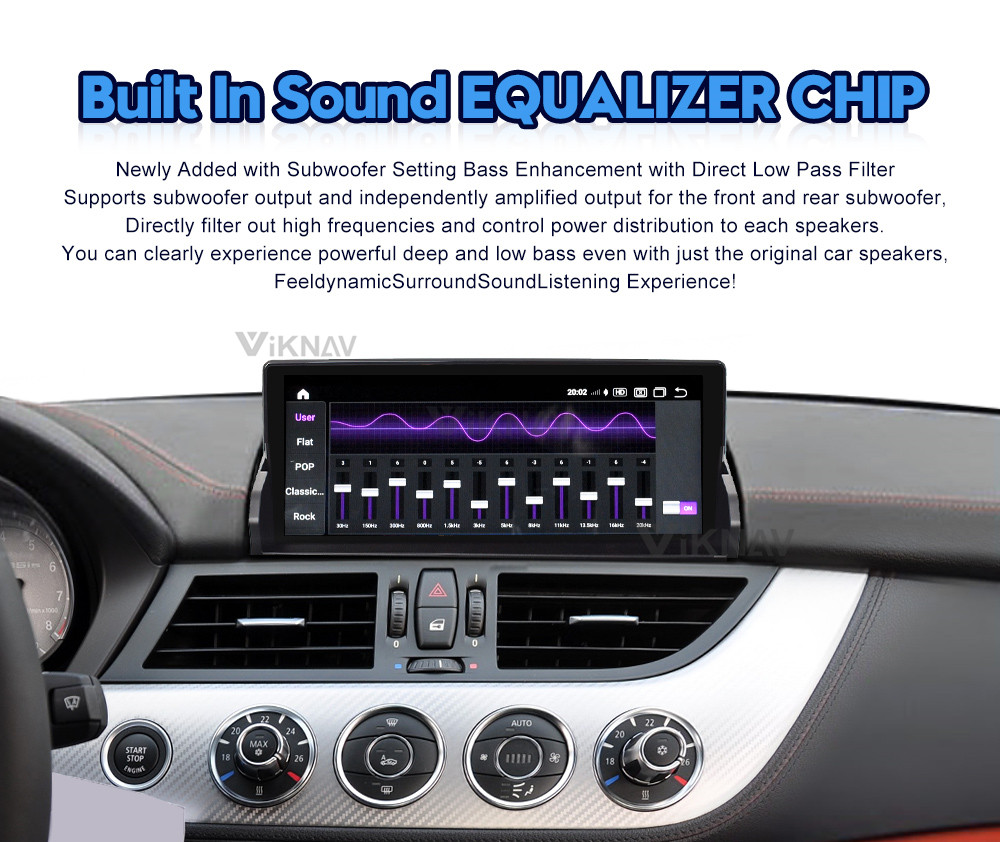 10.25 Inch Android Auto Car Radio For 2009-2018 BMW Z4 E89 GPS Navigation Multimedia Player Wireless Carplay BT 4G