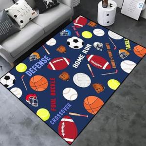 Wholesale Bowling And Rugby Pattern Carpets For Living Room Floor, Sofa And Bedroom from china suppliers