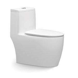 Wholesale Ceramic One Piece Dual Flush Toilet Top Flush S Trap Elongated Bowl For Hotels Bathrooms from china suppliers