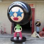 event party sculpture mascot statue strong fiberglass material in garden/ plaza/