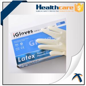 Wholesale 5 Mil Latex Disposable Protective Gloves Powder Free Ambidextrous from china suppliers