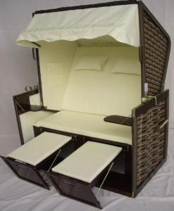 Wholesale Swimming Pool Black Roofed Beach Chair &amp; Strandkorb Suit For All Weather from china suppliers