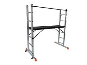 Wholesale Household Aluminium Scaffolding Ladder 2x6 150kgs / 330 Lbs Load Capacity from china suppliers