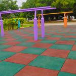 E-Purchasing Eco-Sport Interlocking Tiles Outdoor Rubber Flooring -500x500mm - 4