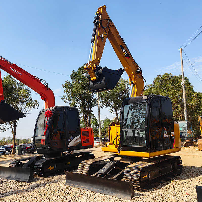 308E2 Used Caterpillar Excavators CATC3.3 DI Engine Second Hand Mini Digger