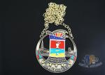 Two Tone Plating Die Struck Medals , 3D Design Happy Birthday Medals For Kids