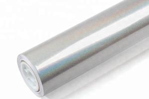 Wholesale Polymeric Calendered Diamond Silver Glitter Car Wrap Film self adhesive from china suppliers