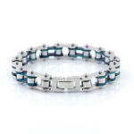 Bicycle chain type men's stainless steel bracelet