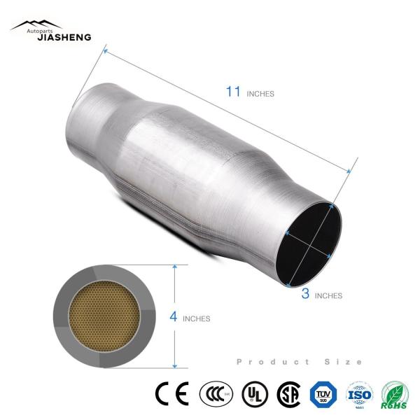 3 Inch Inlet/Outlet Catalytic Converter Universal-Fit Euro 5 Euro 4 Catalyst