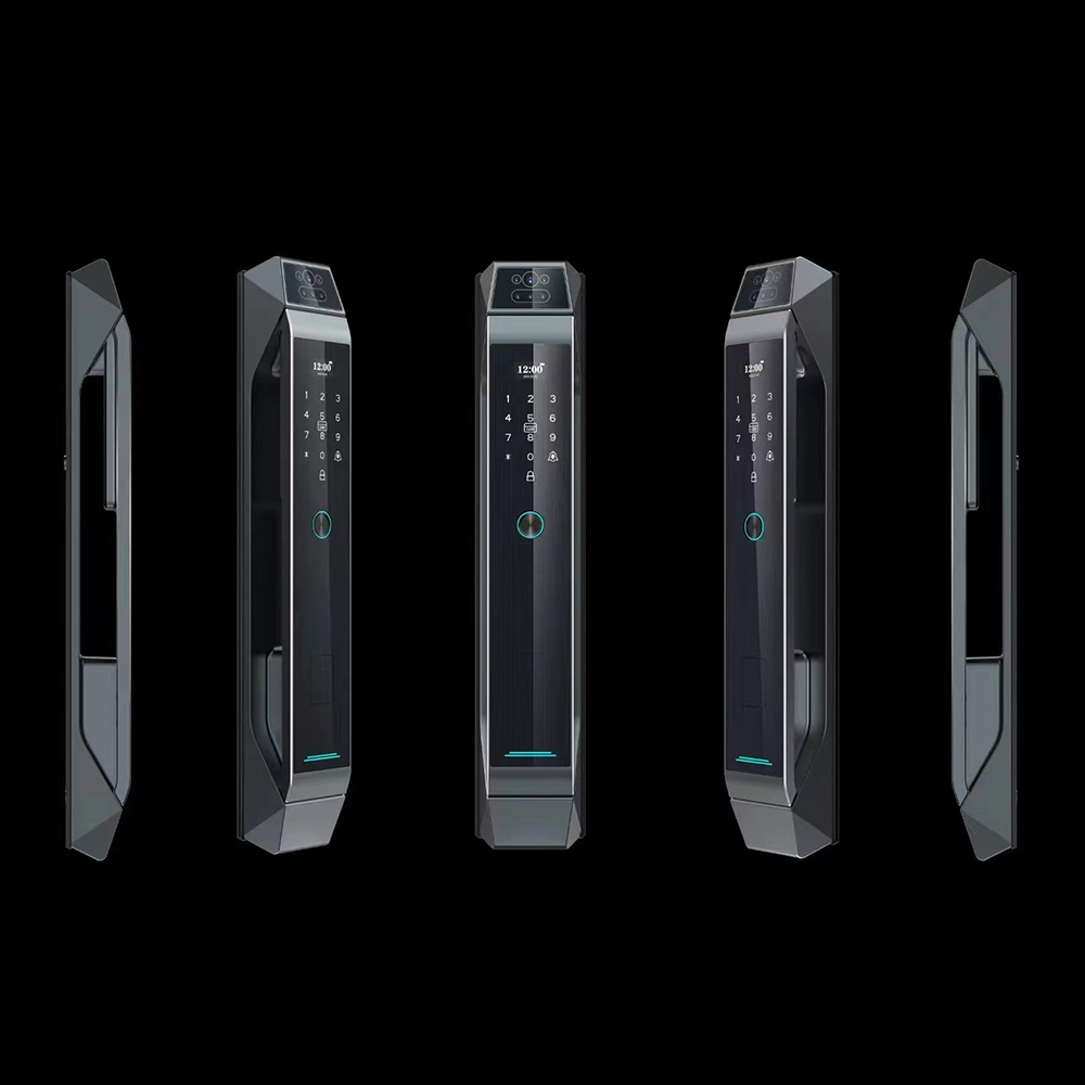 Smart Fingerprint House Door Lock Face Recognition Aluminum Alloy Material