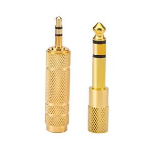Wholesale Headphone Adapter 3.5 mm Stereo Male to 6.35 mm Gold Surface Treatment from china suppliers
