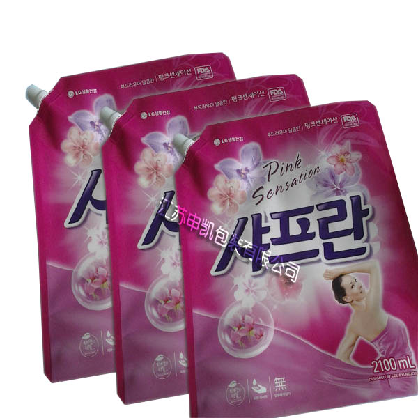 LLDPE PET AL Aluminum Foil Spout Pouch Bags High Barrier For Liquid Packaging