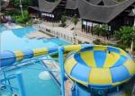 Fiberglass Space Bowl Water Slide Outdoor Water Park Equipment