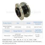 DN15-DN4000 Ductile Iron Flange Flexible Rubber Expansion Joint for Chemical