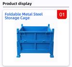 Foldable Metal Steel Storage Cage Corrosion Resistant Industrial And Commercial