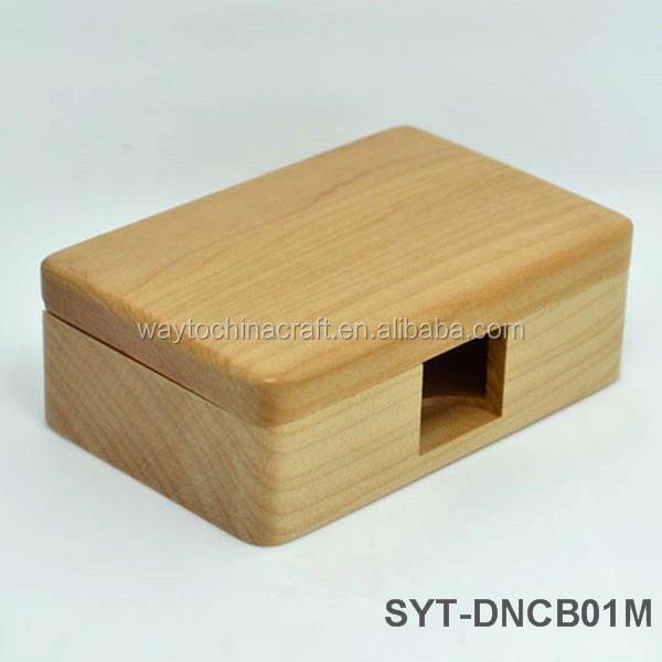 High End Maple Wood Business Card Holder for Business Gift