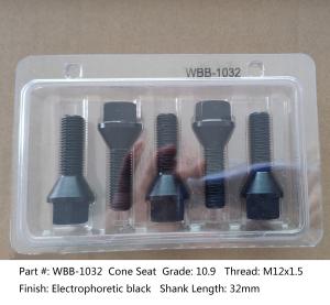 Wholesale BMW E Chassis M12x1.5 Extended Wheel Bolts Shank 32mm Grade 10.9 from china suppliers
