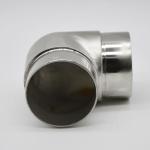 Stainless steel tube connector 90 degree, material SS304, finishing satin or