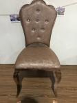 Leather Wrapped 107cm Stainless Steel Restaurant Chairs
