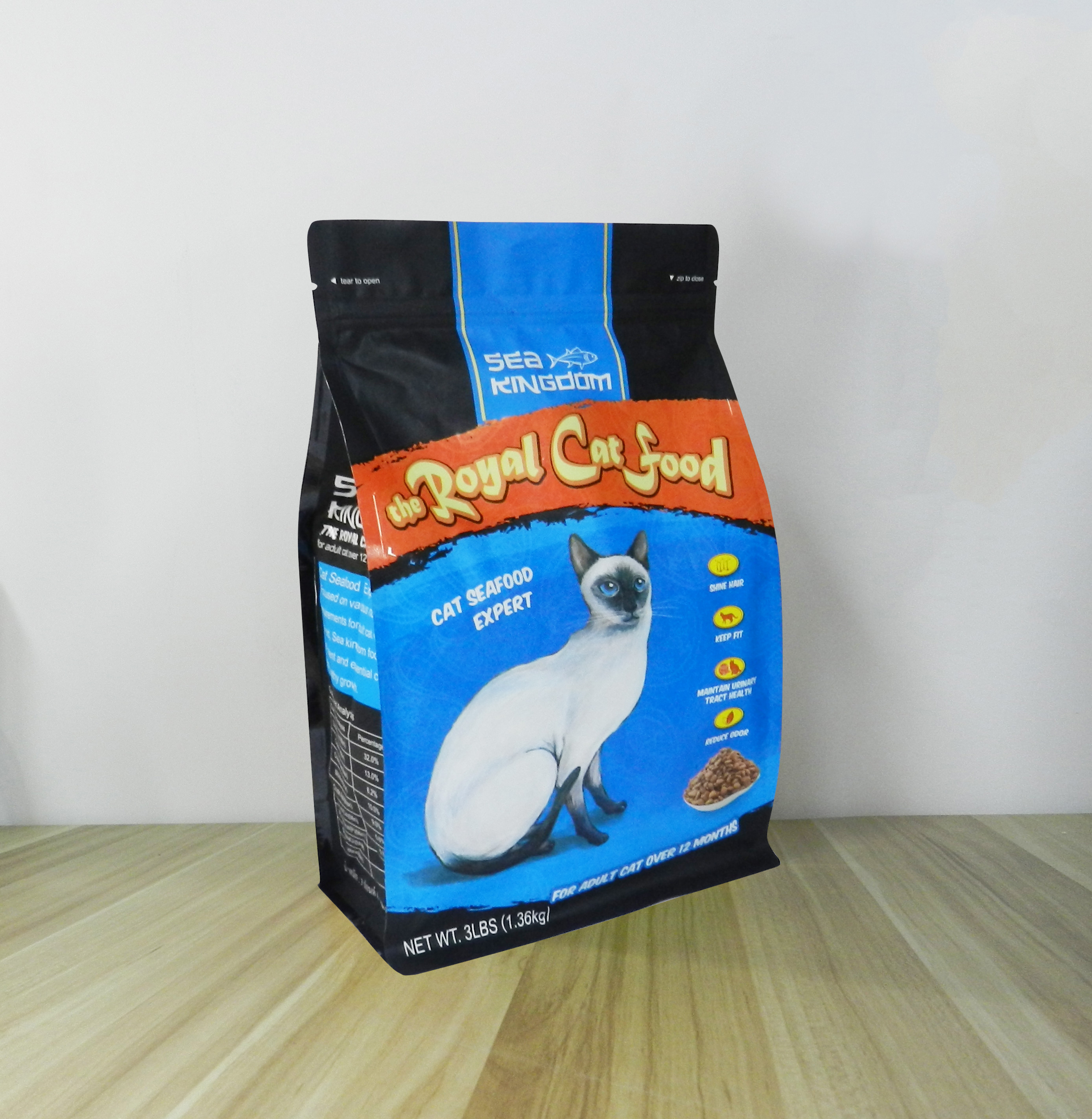 LDPE Food Grade Aluminum Foil Stand Up Pouch Coconut Chips Packaging For Snack