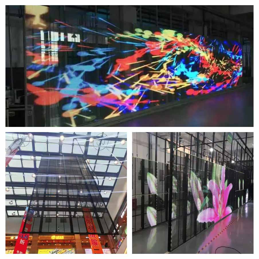 LED facade transparent led display