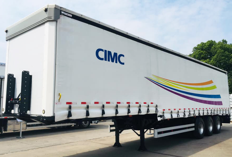 CIMC Curtain Side Trailer 3 Axle 40ft Curtain Side Semi Trailer