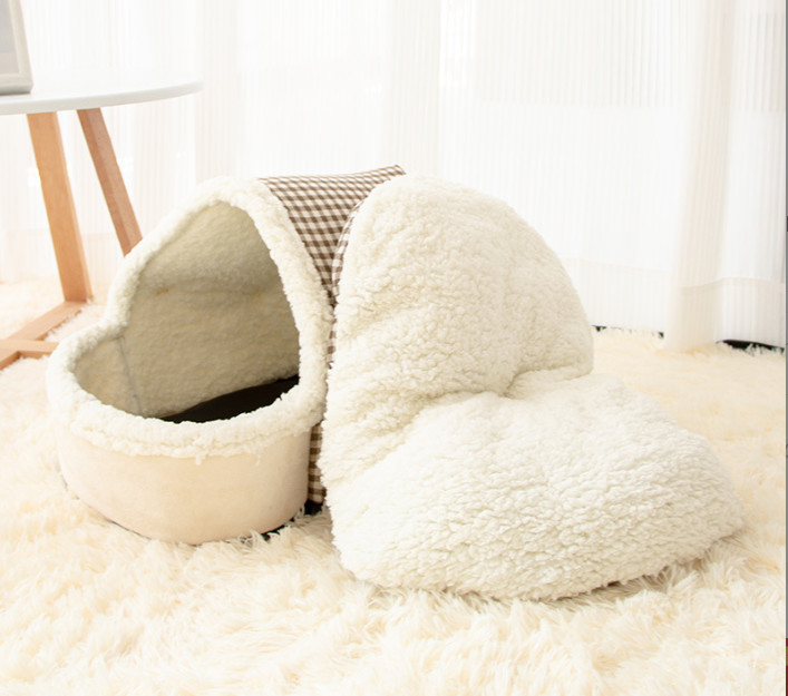 large covered cat bed