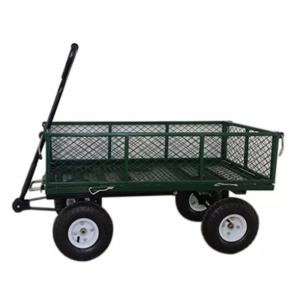 Wholesale Four-Wheel Steel Folding Utility Wagon For 200kg Capacity Garden Cart from china suppliers