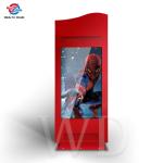Double Sided 65" Outdoor LCD Kiosk Flag Shape Bright Red Advertising Screen
