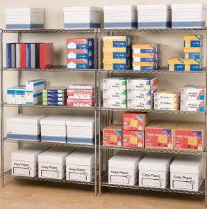 Wholesale Silver Color Classic Commercial Wire Shelving / Metal Wire Racks For Storage from china suppliers