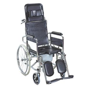 Wholesale Self Propelled Shower Wheelchair With Toilet Pot Reclining High Back from china suppliers
