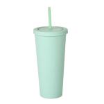 22oz Matte Pastel Tumblers Colored Double Wall Insulated Acrylic Tumblers With