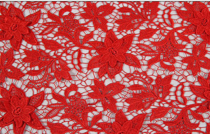 2018 Summer Newest Style chemical Embroidery Fabric 140cm wide for wedding dress