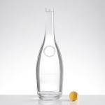 500ml 750ml 1000ml Clear Round Liquor Glass Bottle for Whisky Rum Tequila Vodka
